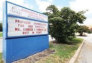 A sign outside the school shows the tremendous loss felt by teachers, students, staff and the Richmond community.