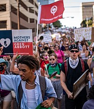 A slate of restrictive state abortion laws, including so-called trigger laws, are set to take effect this week, putting access to abortion further out of reach for millions of women.
Mandatory Credit:	Sergio Flores/Getty Images