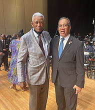 Dr. Benjamin F. Chavis Jr. with Dr. Otis Moses Jr.