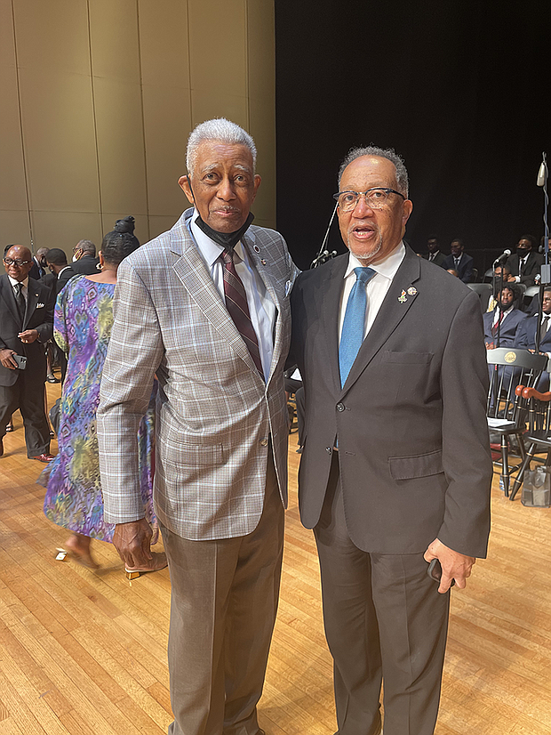 Dr. Benjamin F. Chavis Jr. with Dr. Otis Moses Jr.