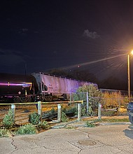 A train derailment in El Paso, Texas, late Monday left one person dead, officials said.
Mandatory Credit: From El Paso Fire Department/Twitter