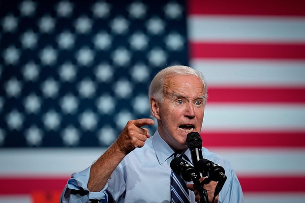 President Joe Biden, seen here on August 25, will travel to Philadelphia on September 1 for a primetime speech on "the continued battle for the soul of the nation" in front of Independence Hall.
Mandatory Credit:	Drew Angerer/Getty Images North America/Getty Images