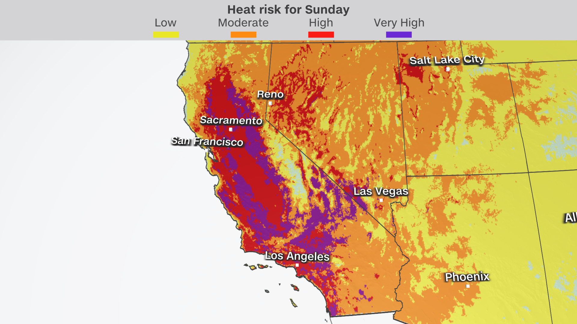 A prolonged and record heat wave builds over the West this week