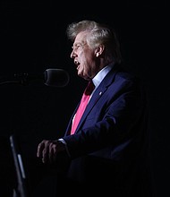 Donald Trump is considering waiting until after the November midterms to launch a third presidential campaign as he navigates an array of legal troubles and mounting concerns that some of his hand-picked Senate candidates may be weaker than he thought.
Mandatory Credit:	Scott Olson/Getty Images