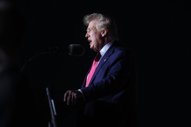 Donald Trump is considering waiting until after the November midterms to launch a third presidential campaign as he navigates an array of legal troubles and mounting concerns that some of his hand-picked Senate candidates may be weaker than he thought.
Mandatory Credit:	Scott Olson/Getty Images