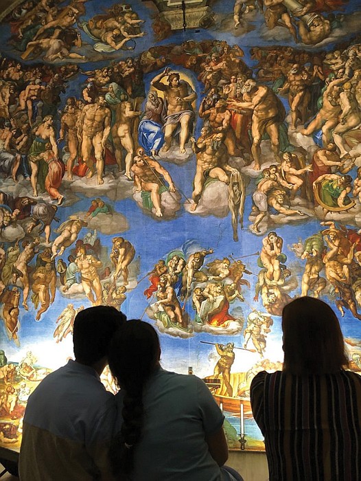 Most people know about the remarkable paintings that Michelangelo created on the ceiling of the Sistine Chapel, even if they ...