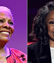 The internet had a field day after former tennis pro Mary Carillo identified Dionne Warwick, who was sitting in the stands at the US Open, as Gladys Knight. Dionne Warwick, left, and Gladys Knight are seen here in a split image.
Mandatory Credit:	Getty Images