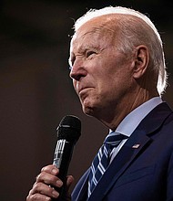 On September 2, President Joe Biden is set to address the August jobs report. President Biden is pictured speaking in Pennsylvania on August 30.
Mandatory Credit:	Jim Watson/AFP/Getty Images