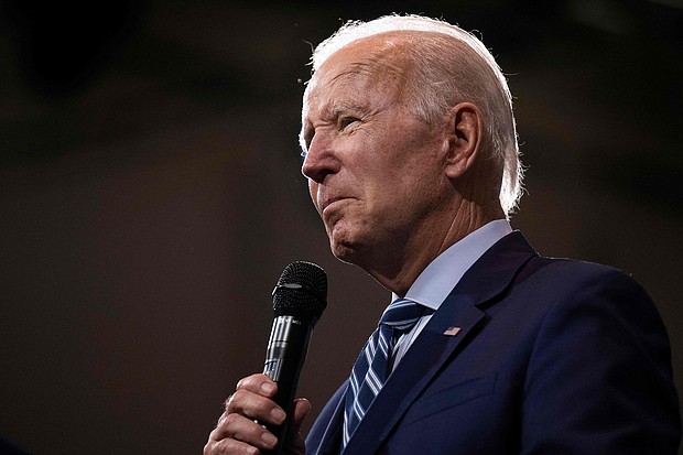On September 2, President Joe Biden is set to address the August jobs report. President Biden is pictured speaking in Pennsylvania on August 30.
Mandatory Credit:	Jim Watson/AFP/Getty Images