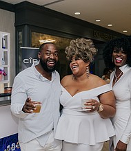 Ashley Ann and Panelists at Accelerate 180 All-White Party Presented By DIAGEO and its brands, CÎROC, Crown Royal, and Tequila Don Julio