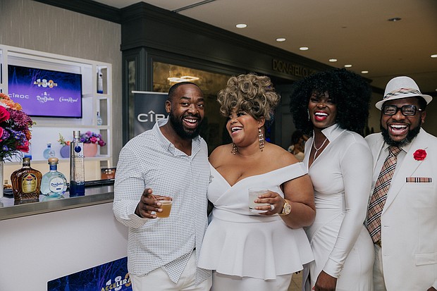 Ashley Ann and Panelists at Accelerate 180 All-White Party Presented By DIAGEO and its brands, CÎROC, Crown Royal, and Tequila Don Julio