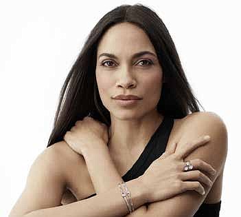 Actress Rosario Dawson, Diamonds by Pandora Lab-Created Diamond Collection