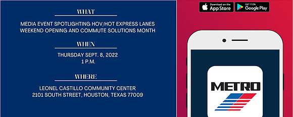 Beginning Saturday, Sept. 10, METRO's HOV/HOT Express Lanes will remain open seven days a week permanently. To mark this travel …