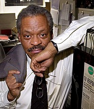 Former CNN anchor Bernard Shaw, pictured here at CNN's Washington bureau in February of 2001, died on September 7 of pneumonia unrelated to Covid-19. Shaw was 82.
Mandatory Credit:	Alex Brandon/AP