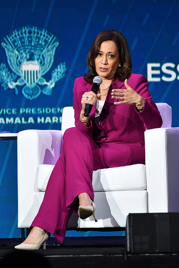 Vice President Kamala Harris speaks onstage during the 2022 Essence Festival of Culture at the Ernest N. Morial Convention Center on July 2 in New Orleans, Louisiana. Harris will lead the US presidential delegation to Japan for the state funeral for assassinated former Prime Minister Shinzo Abe, a White House official told CNN.
Mandatory Credit:	Paras Griffin/Getty Images