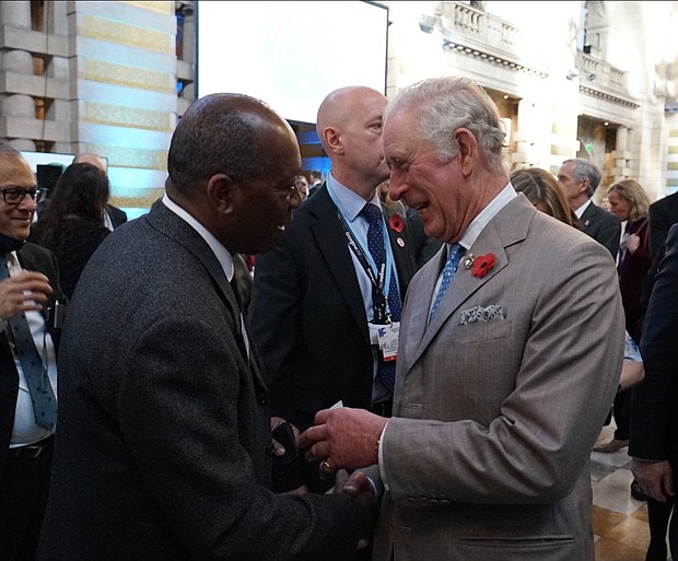Mayor Turner and King Charles III (COP26, 2021)
