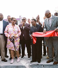 Mahalia Jackson Court, located at 1 E. 79th St., opened to the public on Friday, Sept. 2. It is part of the Department of Planning and Development’s Public Outdoor Plaza (POP!) program. PHOTO PROVIDED BY GREATER CHATHAM INITIATIVE.