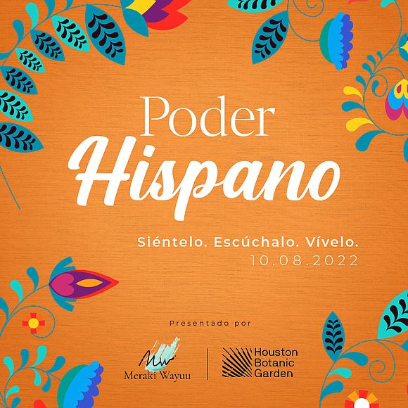 On Saturday, October 8, 2022, Houston Botanic Garden will host the first annual Poder Hispano Hispanic Heritage Month event celebrating …
