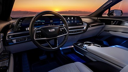Interior dashboard of the 2023 Cadillac LYRIQ.