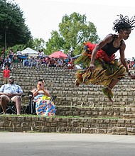 About 54 African countries were represented during Afro Fest RVA’s “One Voice, One People, Many Cultures” at Dogwood Dell on Sept. 10. Dancer Kima Hawk was among the performers.
