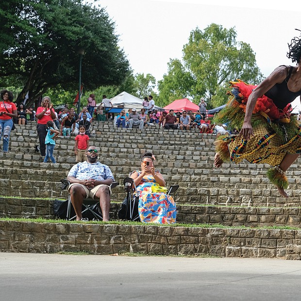 About 54 African countries were represented during Afro Fest RVA’s “One Voice, One People, Many Cultures” at Dogwood Dell on Sept. 10. Dancer Kima Hawk was among the performers.