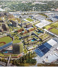 Rendering of Richmond’s future Diamond District.