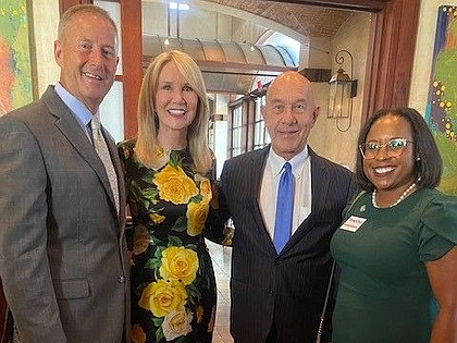 Clerk Teneshia Hudspeth with State Senator John Whitmire, GHWCC President Suzan Deison, and State Rep. Jim Murphy at the GHWCC Central Houston/Energy Corridor & Bay Area Chapters Legislator Luncheon.