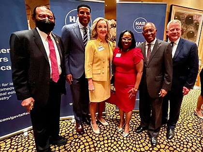 Clerk Teneshia Hudspeth at the Houston Association of Realtors Elected Officials Reception.