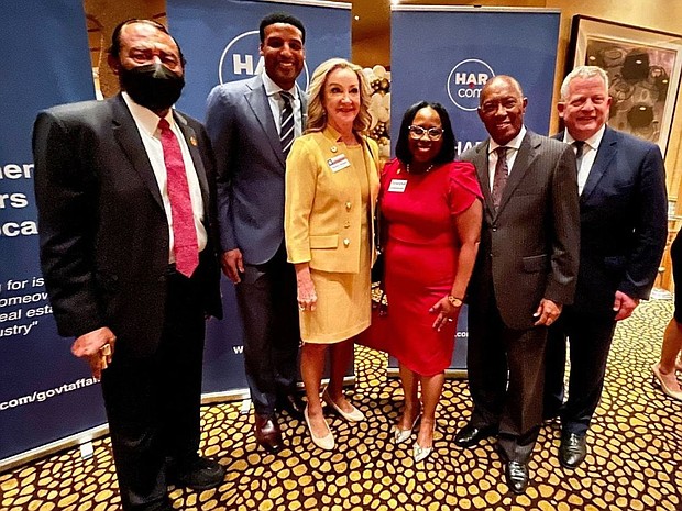 Clerk Teneshia Hudspeth at the Houston Association of Realtors Elected Officials Reception.