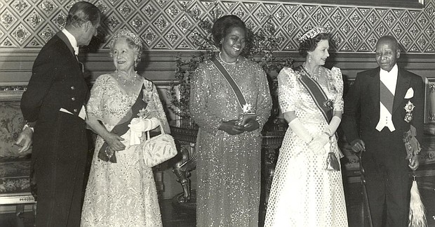 Only time can tell whether Queen Elizabeth ll’s son, King Charles III, will be able to successfully reconcile those issues as well. (Photo: Prince Phillip, Queen Mother, Cecilia Kadzamila, Queen Elizabeth, and Dr. Hastings Kamuzu Banda, prime minister and later president of Malawi.)