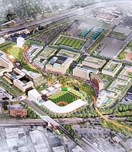 Rendering of Richmond's future Diamond District