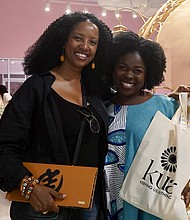 Ruby Buah, owner of KUA Designs, at a recent pop-up in Atlanta. PHOTO PROVIDED BY MYWHY AGENCY.