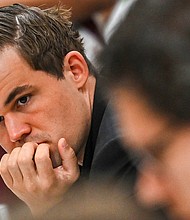 Magnus Carlsen, seen here competing in Mahabalipuram, India, earlier this year, resigned from his match against Hans Niemann.
Mandatory Credit:	ARUN SANKAR/AFP/Getty Images