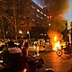 Five people have been killed by Iranian security forces during protests that were sparked by the death of Mahsa Amini. Demonstrators are pictured here gathering around a burning barricade during a protest for Amini.
Mandatory Credit:	AFP/Getty Images
