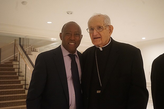 Mayor Sylvester Turner and Archbishop Emeritus Joseph Fiorenza