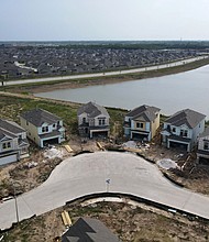Home building bounced back a bit in August even though demand for new homes among buyers had started to cool off and the cost of building supplies remained high.
Mandatory Credit:	Mark Felix/Bloomberg/Getty Images
