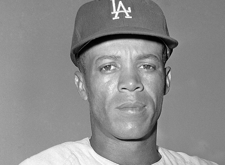 Los Angeles Dodger legend Maury Wills was presented with second