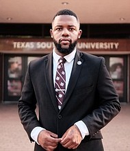 Texas Southern University 2022-2023 Student Government Association President Dexter Maryland