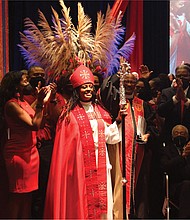 Bishop Paula Clark smiles after her ordination Sept. 17 as the first female and first Black bishop to lead the Episcopal Diocese of Chicago.