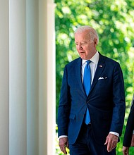 President Joe Biden and Vice President Kamala Harris on October 4 will mark 100 days since Roe v. Wade was overturned by the Supreme Court with the second meeting of the administration's Task Force on Reproductive Health Care Access.
Mandatory Credit:	Drew Angerer/Getty Images