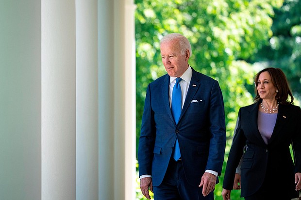 President Joe Biden and Vice President Kamala Harris on October 4 will mark 100 days since Roe v. Wade was overturned by the Supreme Court with the second meeting of the administration's Task Force on Reproductive Health Care Access.
Mandatory Credit:	Drew Angerer/Getty Images