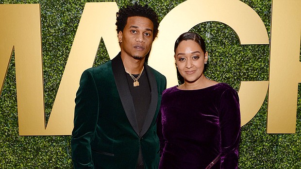 Tia Mowry announced on social media Tuesday that she and her husband Cory Hardrict are divorcing. Hardrict and Mowry are pictured here in 2020.
Mandatory Credit:	Andrew Toth/Getty Images