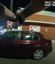 A San Antonio Police Department officer has been fired after shooting a 17-year-old boy who was eating a meal in a McDonald's parking lot Sunday, the department said.
Mandatory Credit:	San Antonio Police Department