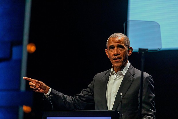 Barack Obama speaks at the Copenhagen Democracy Summit on June 10, in Copenhagen, Denmark. Democrats won't get as much Obama as they want in the midterms.
Mandatory Credit:	Ole Jensen/Getty Images