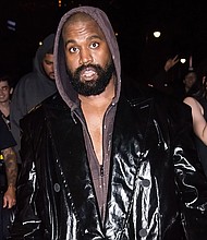 Kanye West's Twitter account is locked for an anti-Semitic tweet. West here leaves an event at New York Fashion Week last month.
Mandatory Credit:	Gilbert Carrasquillo/GC Images/Getty Images/FILE