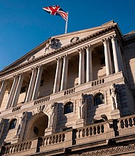 The Bank of England, here pictured, warns risk of UK financial crisis hasn't gone away.
Mandatory Credit:	Richard Baker/In Pictures/Getty Images