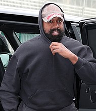 Kanye West, pictured here on October 02 in Villepinte, France, will no longer appear in an upcoming episode of "The Shop."
Mandatory Credit:	Jacopo M. Raule/Getty Images