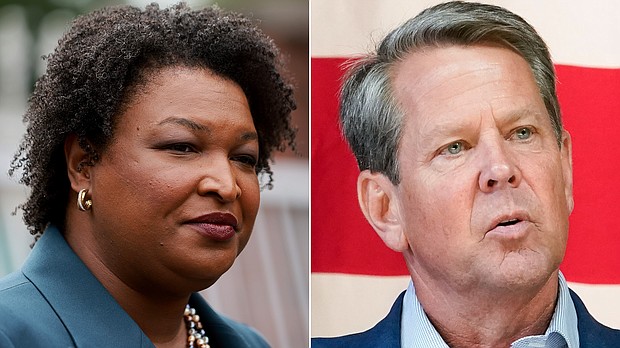 Stacey Abrams and Brian Kemp
Mandatory Credit:	Getty Images/AP