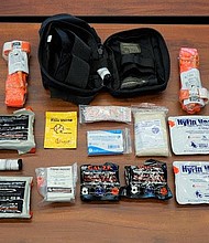 The Fort Bend County Sheriff’s Foundation donated 46 individual first aid kits to the Fort Bend County Sheriff’s Office. The kits contain essential life-saving materials, including tourniquets, chest seals, and combat gauze used for bleeding control and major wounds.