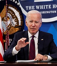 The US budget deficit was slashed in half during the 2022 fiscal year. The numbers would have been even lower if not for the student loan forgiveness program introduced by President Joe Biden.
Mandatory Credit:	Jonathan Ernst/Reuters